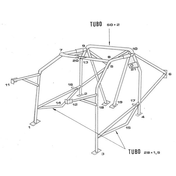 Sparco Roll Cage Lancia Delta Integrale 1987-1993 Bolt-in ONS 418/67 37kg - GT2i - 00753024 - 00753024 - 8033280058432