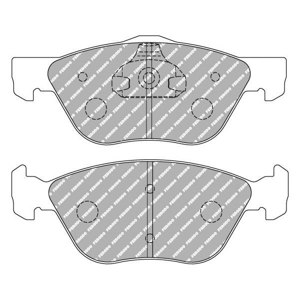 Ferodo DS2500 remblokken voor ALFA ROMEO 145 2.0 Twin Spark 16V 01.96 - 02.99 remklauw ATE - F-CP1052H - FCP1052H - 3661768067628