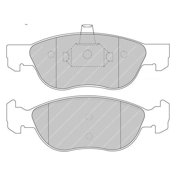 Ferodo DS2500 remblokken voor ALFA ROMEO 145 1.4 Twin Spark 16V 10.96 - 02.99 remklauw ATE - F-CP1056H - FCP1056H - 3661768067659