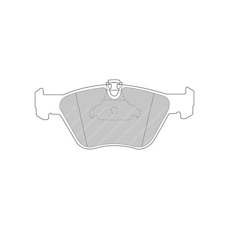 Ferodo DS2500 remblokken vooraan voor BMW 3 Reeks 330d / 330Xd 10.99 - 02.05 remklauw ATE - F-CP1073H - FCP1073H - 3661768323458