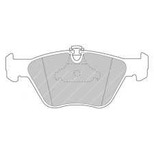 Ferodo DS2500 remblokken vooraan voor BMW 3 Reeks 330d / 330Xd 10.99 - 02.05 remklauw ATE - F-CP1073H - FCP1073H - 3661768323458