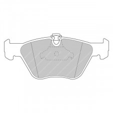 Plaquettes de frein Ferodo DS2500 avant pour BMW 3 Series 330d / 330Xd 10.99 - 02.05 étrier ATE