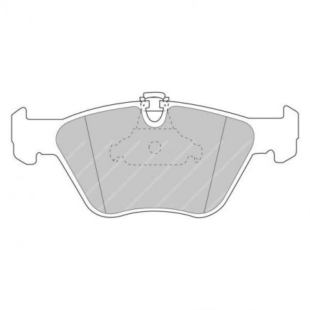 Ferodo DS 2500 brake pads front for BMW 3 Series 330d / 330Xd 10.99 - 02.05 caliper ATE
