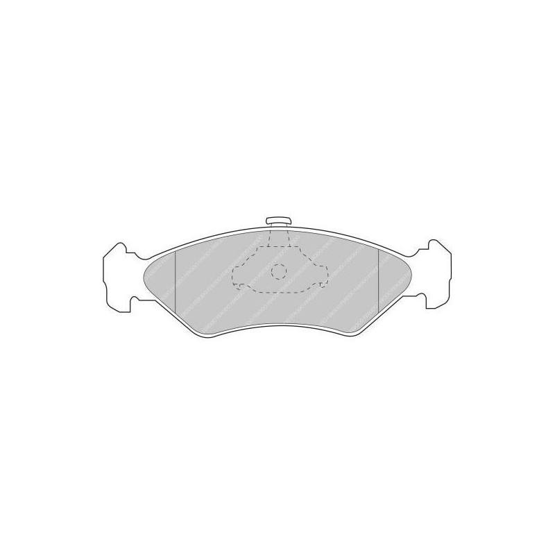 Ferodo DS2500 remblokken voor FORD Fiesta 0.9 03.89 - 12.96 remklauw ATE - F-CP1082H - FCP1082H - 3661768067741