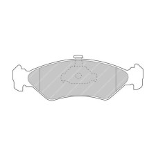 Ferodo DS2500 remblokken voor FORD Fiesta 0.9 03.89 - 12.96 remklauw ATE - F-CP1082H - FCP1082H - 3661768067741