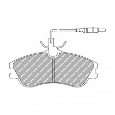 Plaquettes de frein Ferodo DS2500 avant pour CITROEN Berlingo 1.1 07.96 - 07.02 étrier LUCAS/TRW