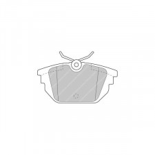 Plaquettes de frein Ferodo DS2500 arrière pour ALFA ROMEO 145 1.3 i 09.94 - 09.96 étrier LUCAS/TRW