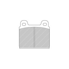 Ferodo DS3000 remblokken voor ALFA ROMEO 1750 1.7 GT 01.68 - 05.72 remklauw ATE - F-CP11R - FCP11R - 3661768067888