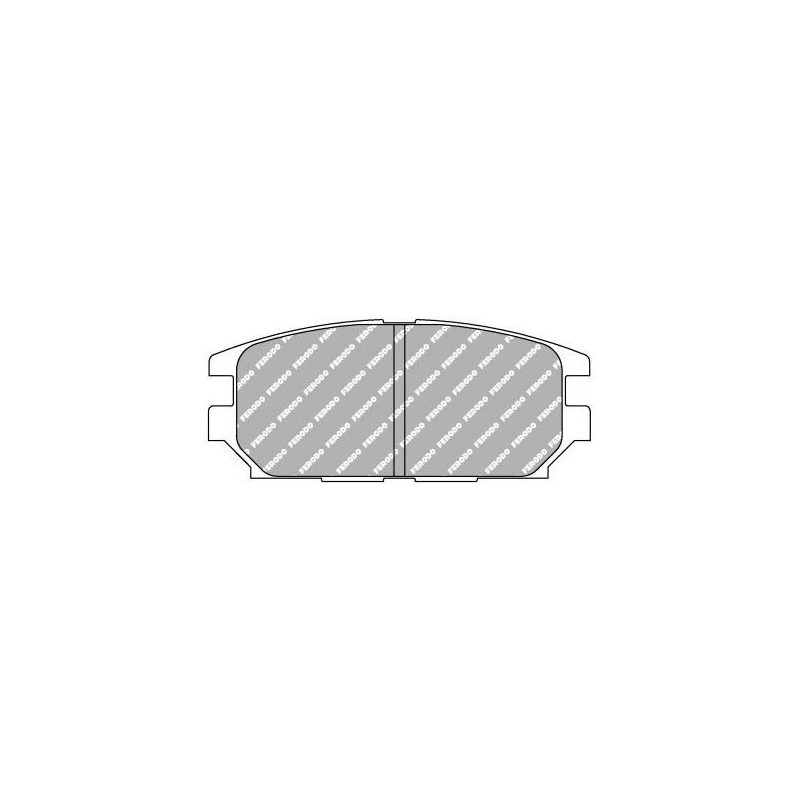 Ferodo DS3000 achterremblokken voor MITSUBISHI Lancer 2.0 Evo IV 01.96 - 12.96 AKEBONO remklauw - F-CP1280R - FCP1280R - 3661768067925