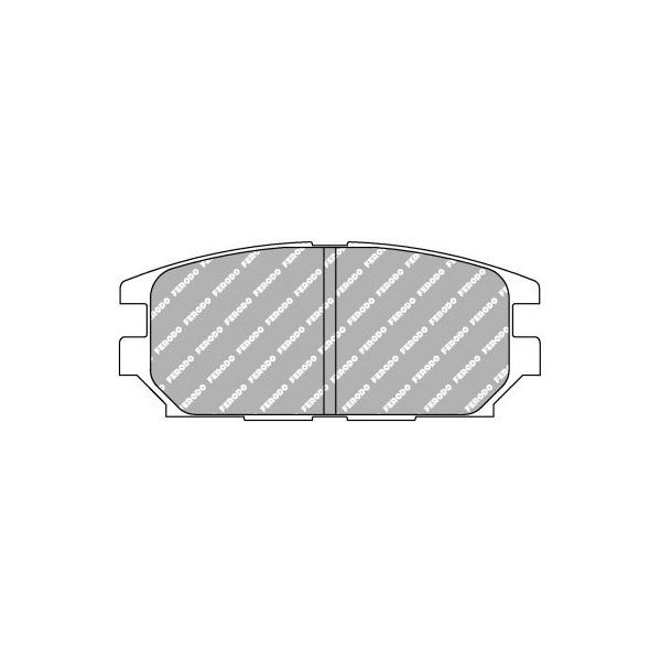 Plăcuțe de frână Ferodo DS3000 spate pentru MITSUBISHI Lancer 2.0 Evo IV 01.96 - 12.96, etrier AKEBONO - F-CP1280R - FCP1280R - 3661768067925