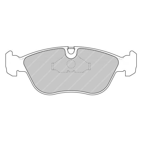 Ferodo DS3000 remblokken voor VOLVO 850 2.0 06.91 - 12.96 remklauw ATE - F-CP1285R - FCP1285R - 3661768067987