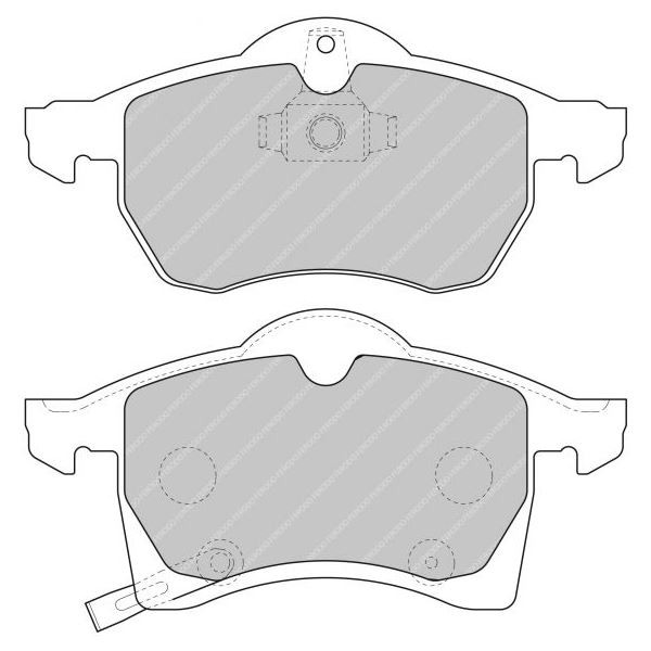 Ferodo DS2500 Front Brake Pads Opel Zafira - F-CP1295H - FCP1295H - 3661768323533
