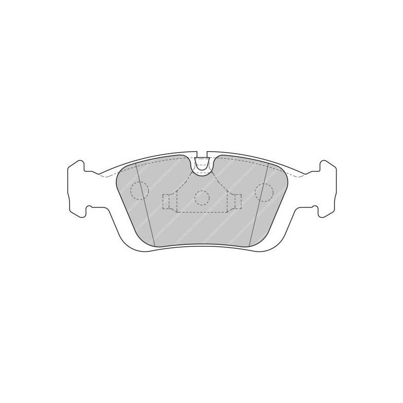 Ferodo DS2500 remblokken voor BMW 3 Serie 323i 2.5 03.95 - 02.98 remklauw ATE - F-CP1300H - FCP1300H - 3661768323557