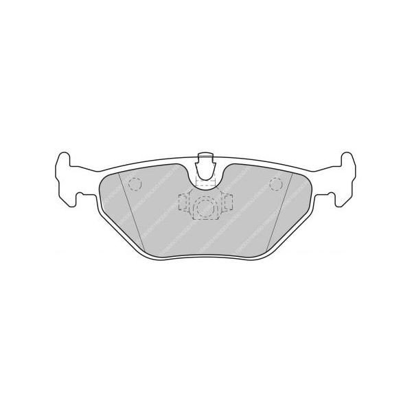 Ferodo DS2500 remblokken achter voor BMW 3 Serie 318 d 09.01 - 03.03 remklauw ATE - F-CP1301H - FCP1301H - 3661768323564