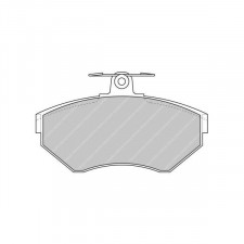 Plaquettes de frein Ferodo DS2500 avant pour SEAT Arosa 1.4 i    16V 01.00 -  étrier LUCAS/TRW