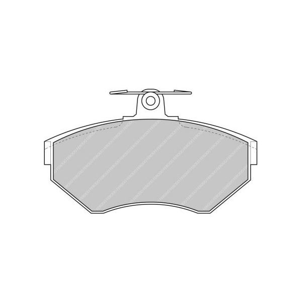 Plăcuțe de frână Ferodo DS2500 față pentru SEAT Arosa 1.4 i    16V 01.00 -  etrier de frână LUCAS/TRW - F-CP1312H - FCP1312H - 3661768068069