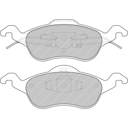 Ferodo DS2500 Front Brake Pads Ford Focus 2.0 16V After August 1998