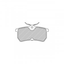 Plaquettes de frein Ferodo DS2500 arrière pour FORD Fiesta 2.0 ST150 01.05 -  étrier LUCAS/TRW