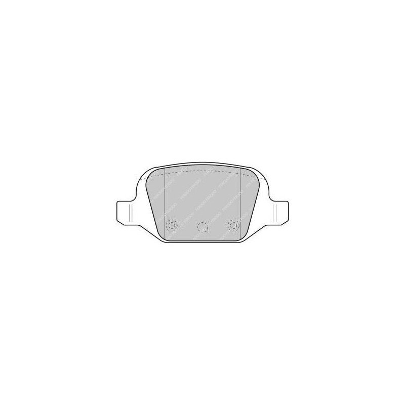 Ferodo DS2500 remblokken achter voor ABARTH 500 / 595 / 695 1.4 (312.AXD1A) 08.08 - LUCAS/TRW remklauw - F-CP1324H - FCP1324H - 3661768068090