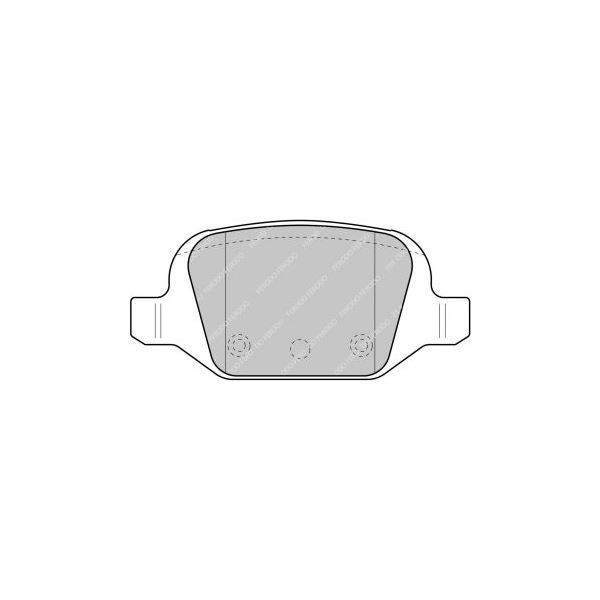 Plăcuțe de frână Ferodo DS2500 spate pentru ABARTH 500 / 595 / 695 1.4 (312.AXD1A) 08.08 - etrier LUCAS/TRW - F-CP1324H - FCP1324H - 3661768068090