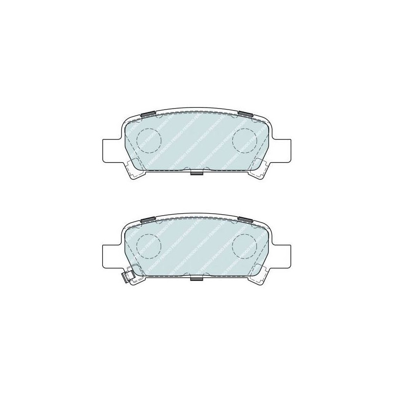 Ferodo DS2500 remblokken achter voor SUBARU Forester 2.0 09.02 - AKEBONO remklauw - F-CP1333H - FCP1333H - 3661768068120