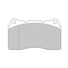 Ferodo DS2500 remblokken voor ALFA ROMEO 147 3.2 GTA 09.03 - RENAULT Megane 3 2.0 RS/Megane 4 1.8 RS - BR remklauw - F-CP1334H - FCP1334H - 3661768068144