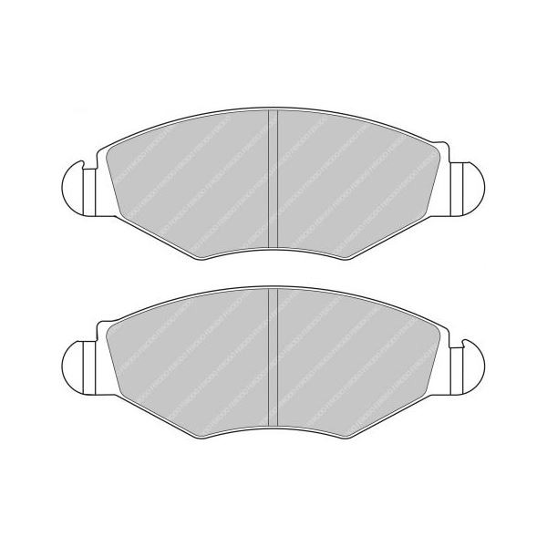 Plăcuțe de frână Ferodo DS2500 față pentru CITROEN Saxo 1.6 T4 Trophy 01.00 – etrier BOSCH - F-CP1378H - FCP1378H - 3661768068243