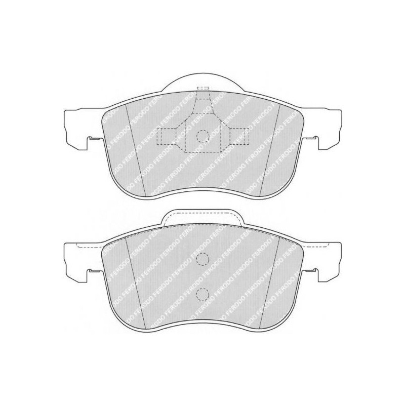 Ferodo DS2500 remblokken voor VOLVO S60 2.0 i (Turbo) 20V 07.00 - remklauw ATE - F-CP1382H - FCP1382H - 3661768320914