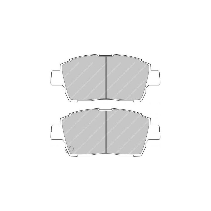 Ferodo DS2500 remblokken voor TOYOTA CELICA 1.8 16V TS 08.99 - 08.02 AKEBONO remklauw - F-CP1392H - FCP1392H - 3661768068267