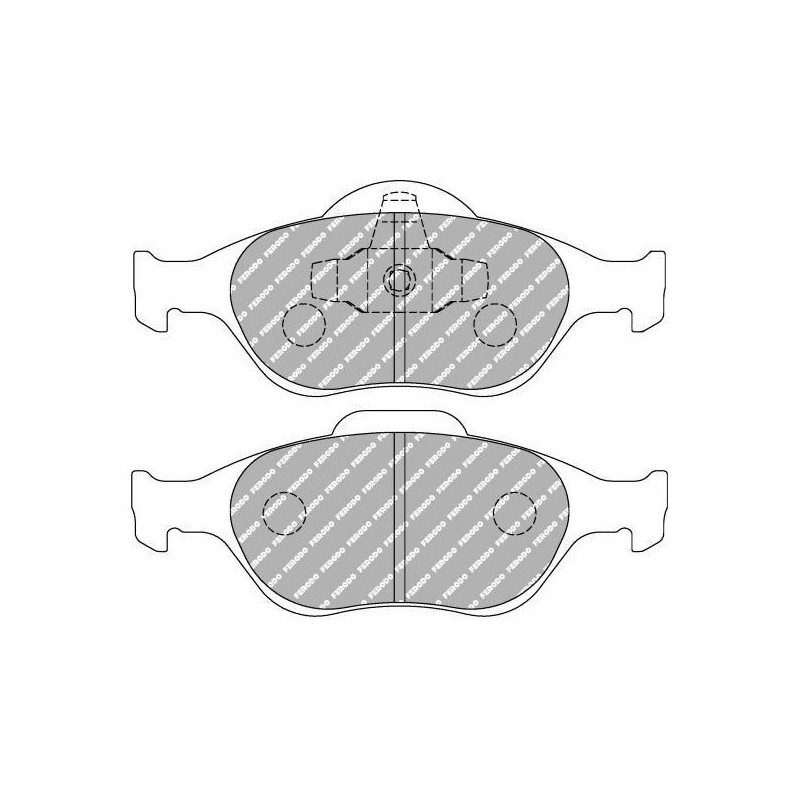 Ferodo DS2500 remblokken voor FORD Courier 1.3 i 02.00 - remklauw ATE - F-CP1394H - FCP1394H - 3661768068274