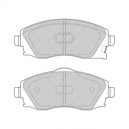 Plaquettes de Frein Ferodo DS2500 Avant Opel Corsa C 1.3 CDTi