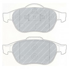 Plaquettes de frein Ferodo DS2500 avant pour RENAULT Twingo 1.6 16V 133Cv 01.10 -  étrier ATE