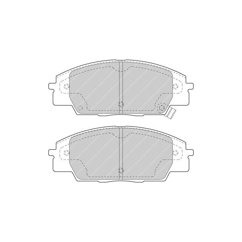 Ferodo DS3000 remblokken voor HONDA Civic 1.7 CTDi 01.02 - 09.05 remklauw SUMITOMO - F-CP1444R - FCP1444R - 3661768068335