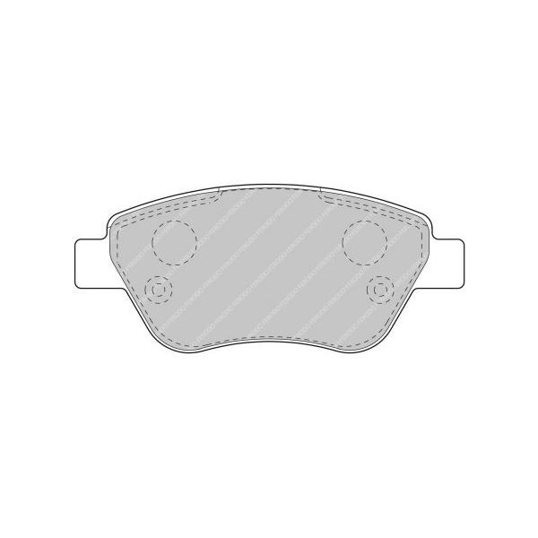 Ferodo DS2500 Front Brake Pads Fiat 1.4 Abarth - F-CP1466H - FCP1466H - 3661768215470