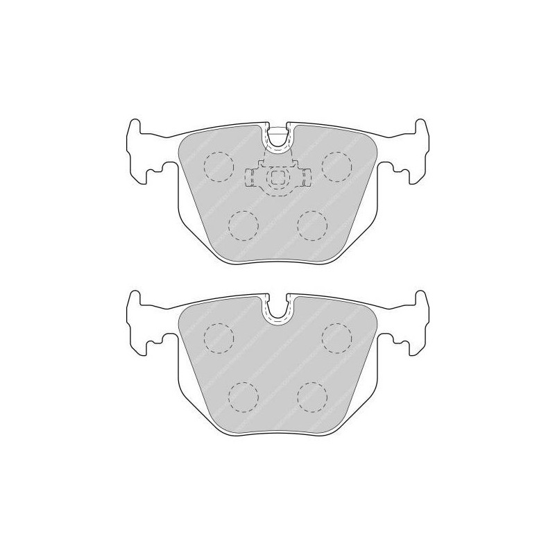 Ferodo DS2500 remblokken achter voor BMW M3 3.2 Coupé M3 06.00 - 12.06 remklauw ATE - F-CP1483H - FCP1483H - 3661768338919