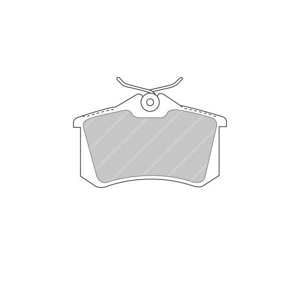 Ferodo DS2500 Rear Brake Pads Renault Clio 3 RS / Mégane 2 RS - F-CP1491H - FCP1491H - 3661768068380