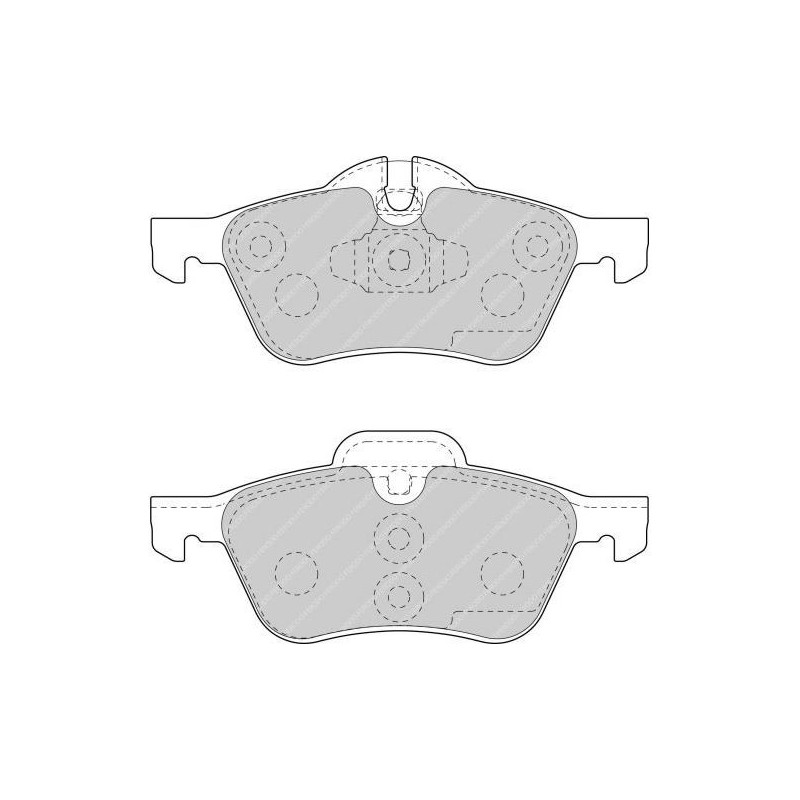 Ferodo DS2500 remblokken voor MINI MINI (R50) 1.4 One - ATE Remklauw voor 04.03 - 10.06 ATE - F-CP1499H - FCP1499H - 3661768068397