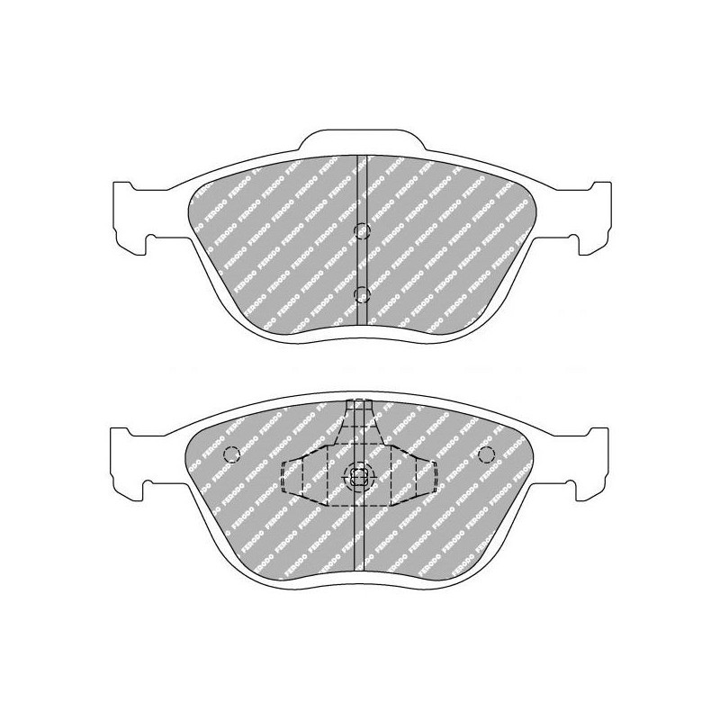 Ferodo DS2500 remblokken voor FORD Fiesta 2.0 ST150 01.05 - remklauw ATE - F-CP1568H - FCP1568H - 3661768323724