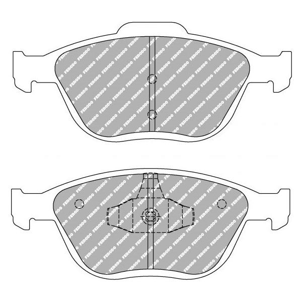 Ferodo DS2500 remblokken voor FORD Fiesta 2.0 ST150 01.05 - remklauw ATE - F-CP1568H - FCP1568H - 3661768323724