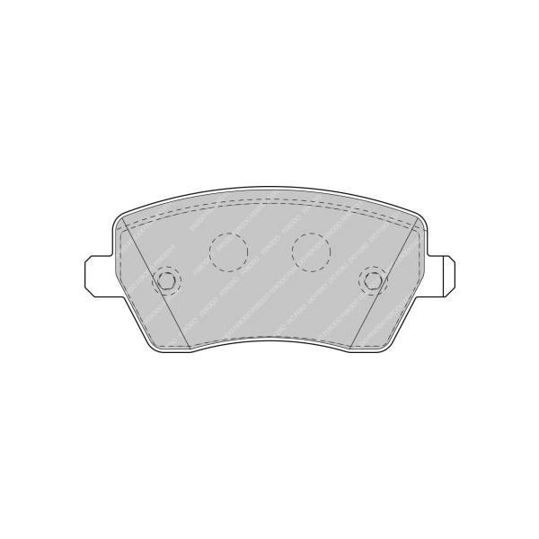 Ferodo DS3000 remblokken voor NISSAN Micra 1.2 i K12 16V 01.03 - LUCAS/TRW remklauw - F-CP1617R - FCP1617R - 3661768323731