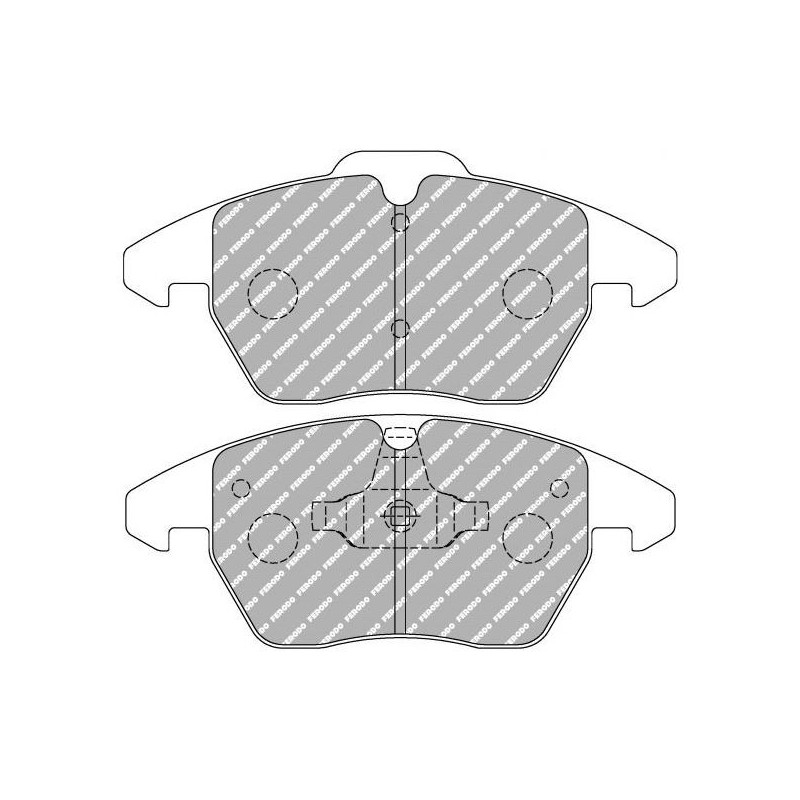 Ferodo DS2500 remblokken voor AUDI A1 1.2 TFSI 05.10 - remklauw ATE - F-CP1641H - FCP1641H - 3661768323762