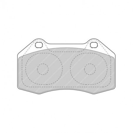 Plaquettes de Frein Ferodo DS2500 Avant Renault Megane RS Etrier Brembo