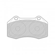 Pastiglie freno Ferodo DSUNO Anteriore per Abarth 500 / 595 / 695 1.4 (312.AXF11) 08/08 - Pinza Brembo