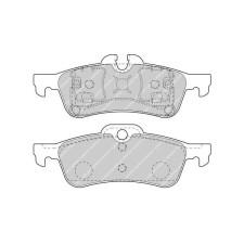 Ferodo DS2500 remblokken achter voor HONDA Civic 2.0 i-VTEC Type R (FK2) 08.15 - TEVES remklauw - F-CP1676H - FCP1676H - 3661768252581