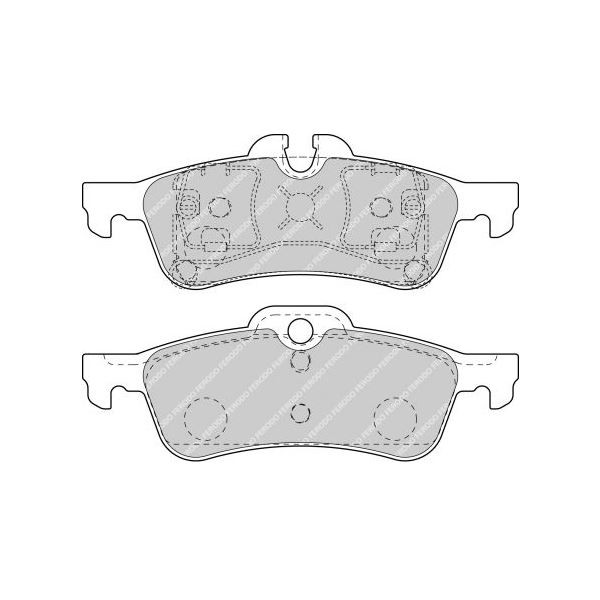 Ferodo DS2500 Rear Brake Pads Mini MK1 06/2001-12/2006 - F-CP1676H - FCP1676H - 3661768252581