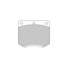 Ferodo DS2500 remblokken voor AC ME 3000 3.0 E,M 01.75 - 12.81 remklauw LUCAS/TRW - F-CP167H - FCP167H - 3661768068489