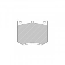 Plaquettes de frein Ferodo DS2500 avant pour AC ME 3000 3.0 E,M 01.75 - 12.81 étrier LUCAS/TRW