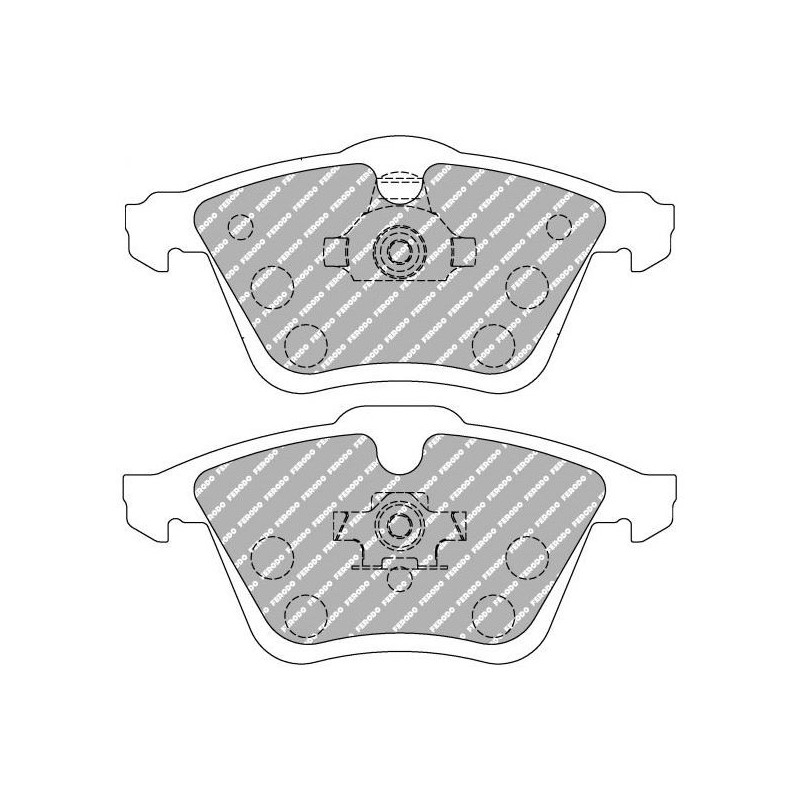 Ferodo DS2500 remblokken voor AUDI A3 3.2 quattro 09.05 - 12.09 remklauw ATE - F-CP1765H - FCP1765H - 3661768068526