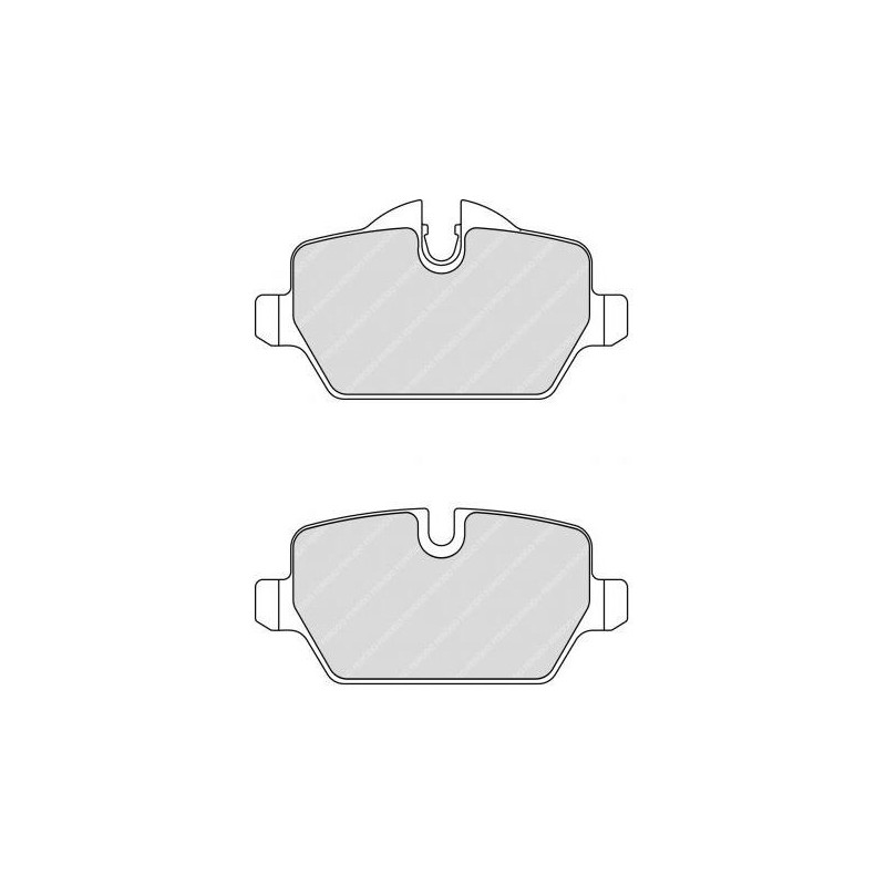 Pastiglie di Freno Ferodo DS2500 Posteriore BMW Serie 1 - F-CP1806H - FCP1806H - 3661768323823