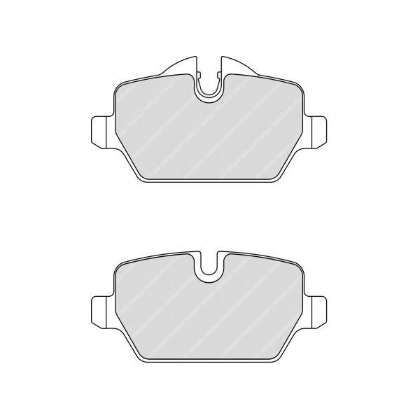 Ferodo DS2500 Rear Brake Pads BMW Serie 1 - F-CP1806H - FCP1806H - 3661768323823
